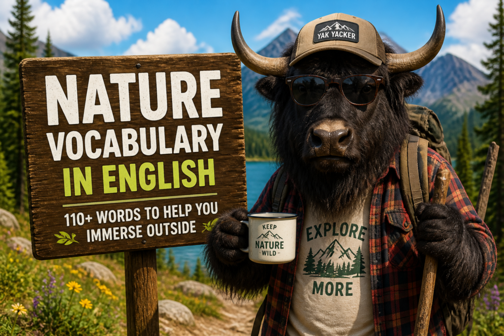 Nature vocabulary in English