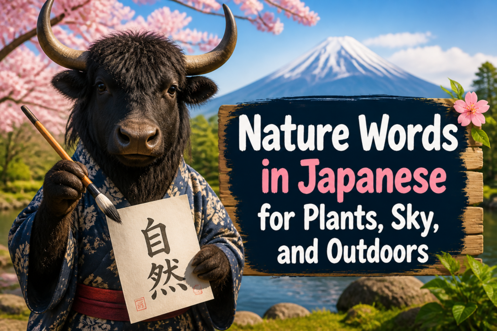 Japanese nature vocabulary words