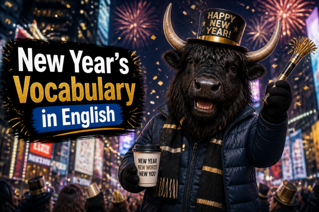 New Year’s vocabulary in English