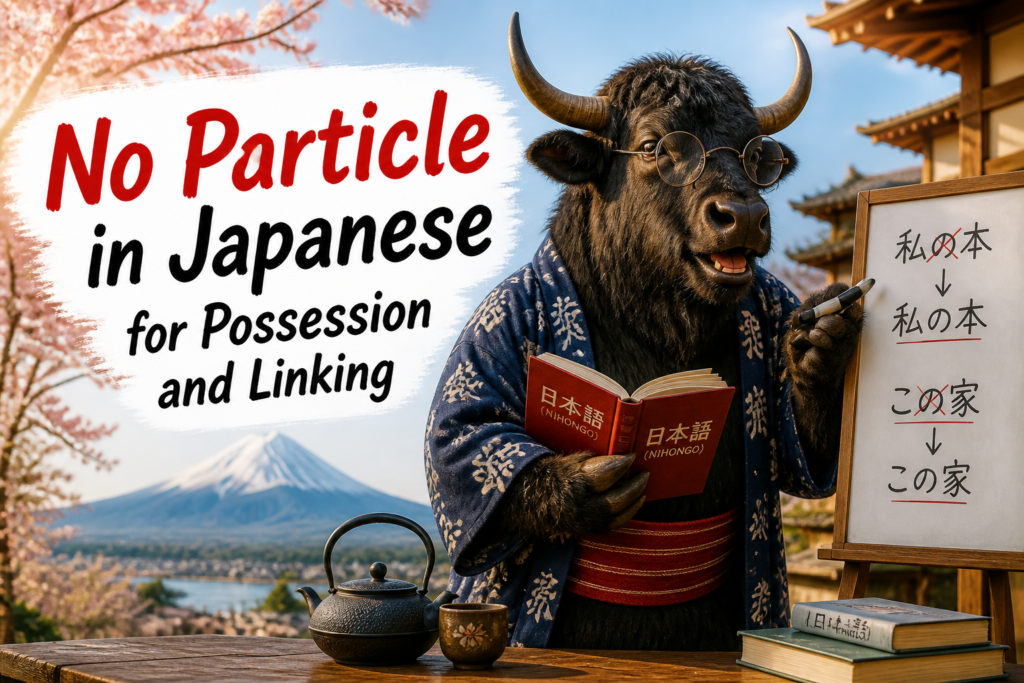 Japanese no particle examples