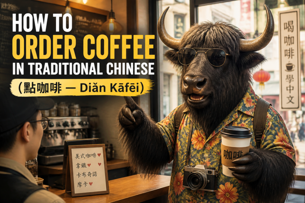 How to order coffee in Traditional Chinese