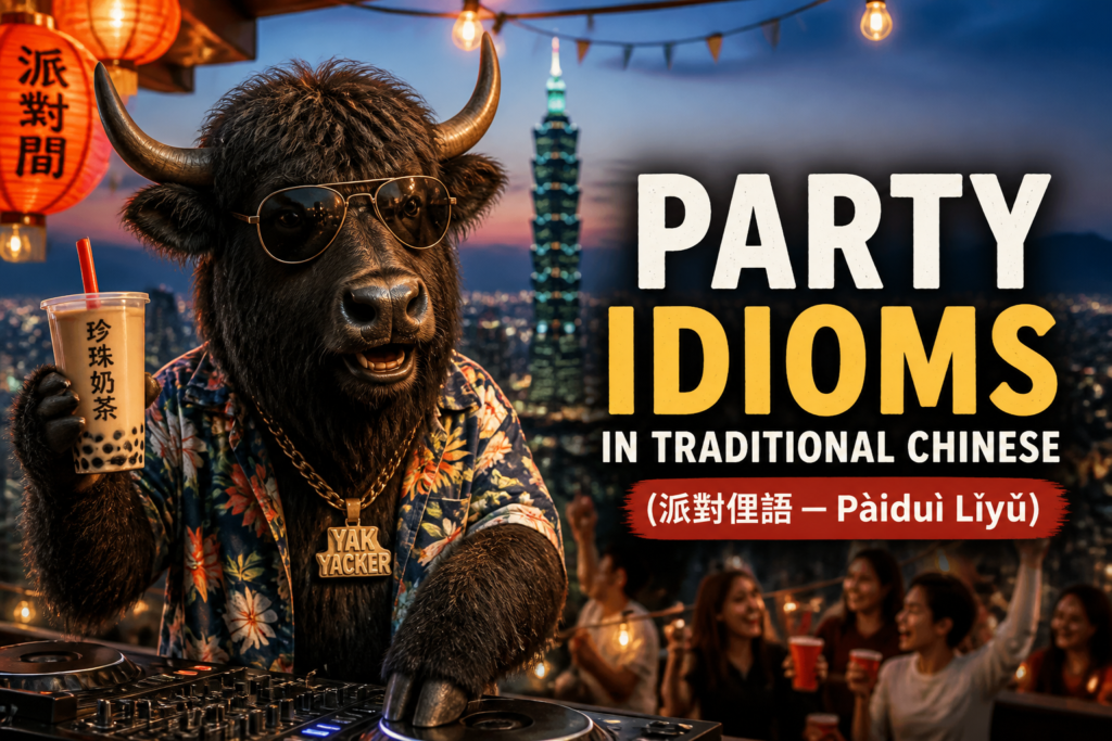 Party slang and idioms in Traditional Chinese