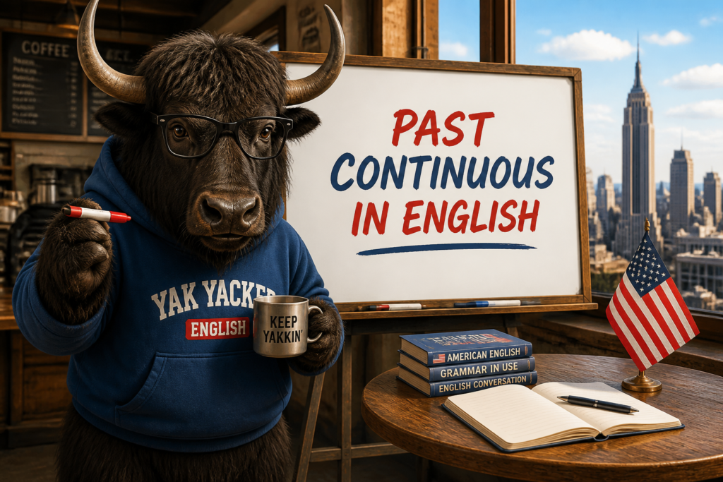 Past continuous tense in English