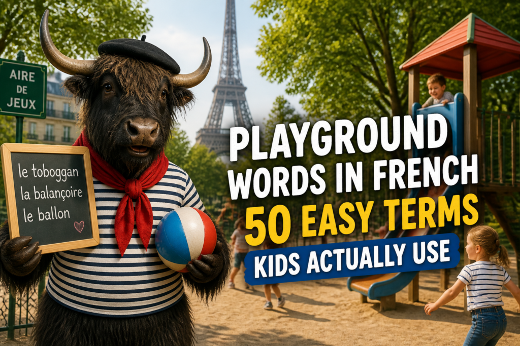 French playground vocabulary