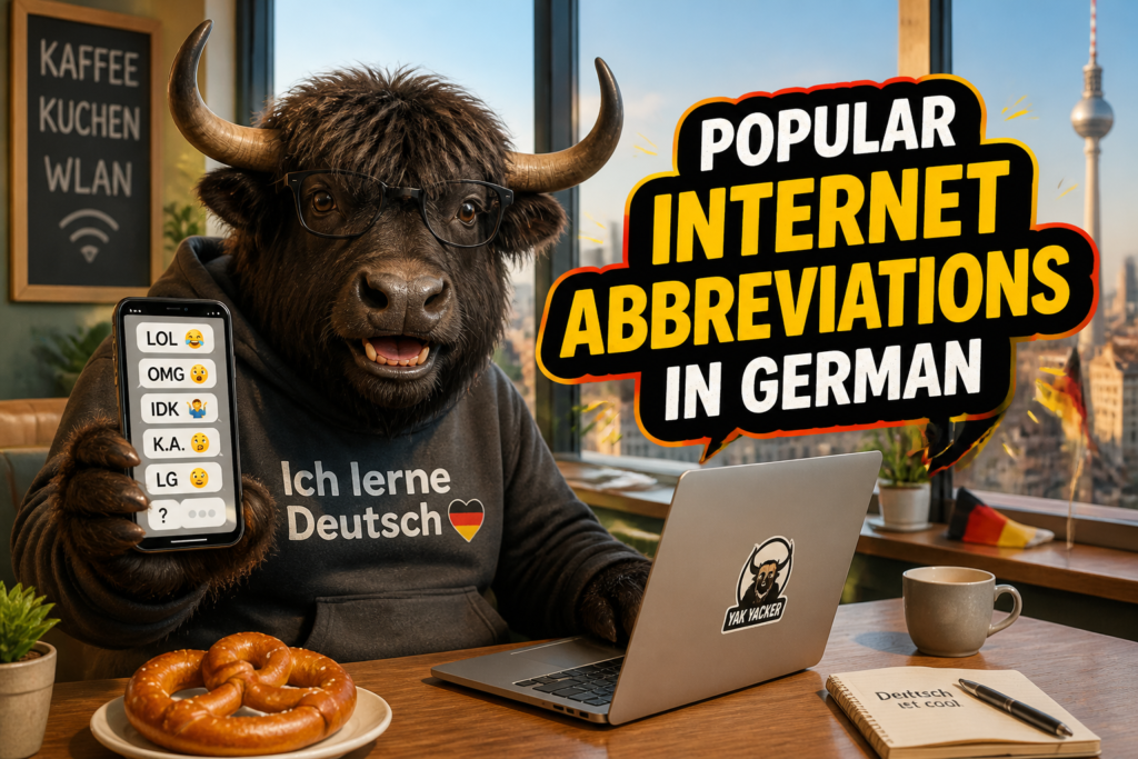 German internet abbreviations and chat slang