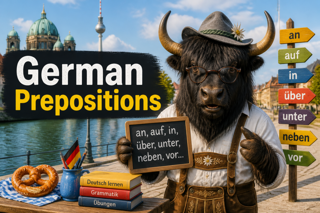 German prepositions with examples