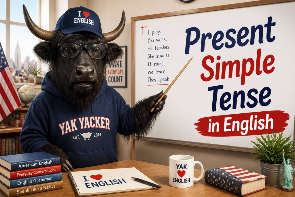 Present simple tense in English