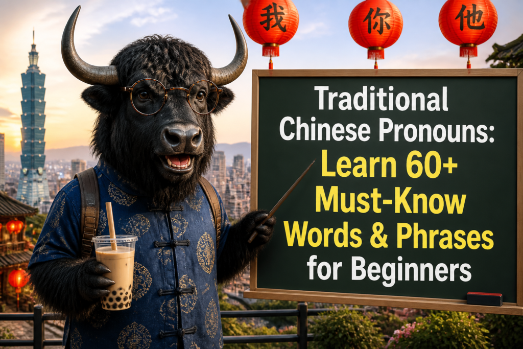 Chinese pronouns for beginners in Traditional Chinese
