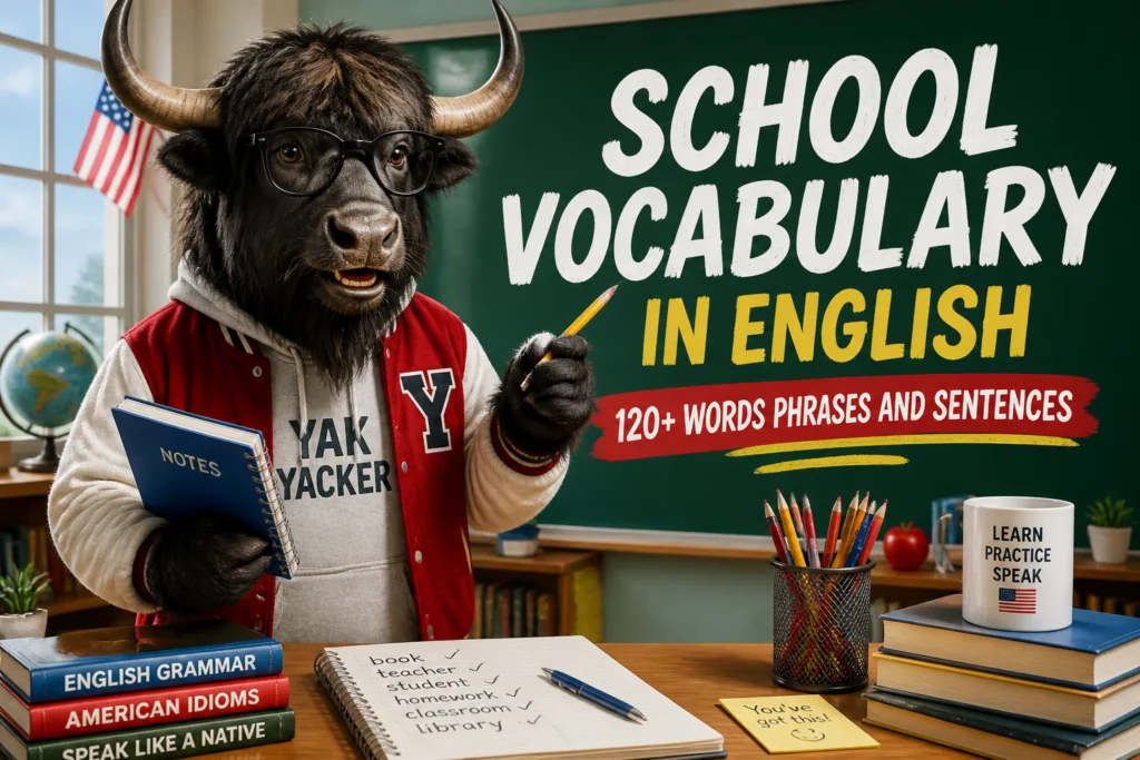 School vocabulary in English