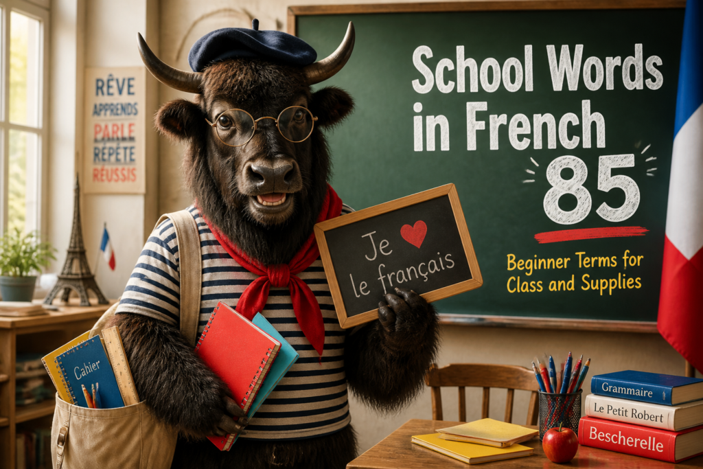 French school vocabulary for beginners