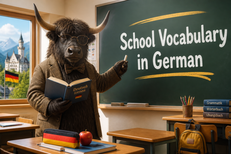 German school vocabulary