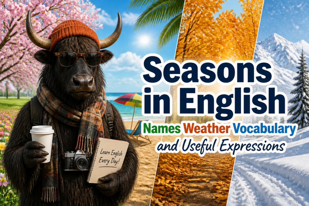 Seasons in English vocabulary