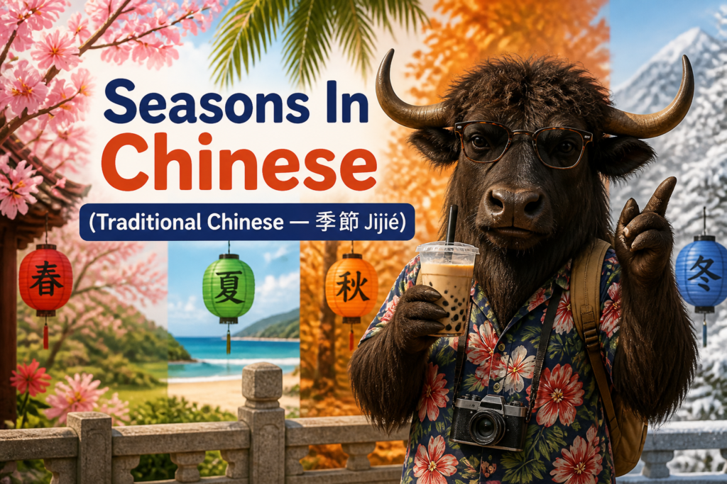 Seasons vocabulary in Traditional Chinese