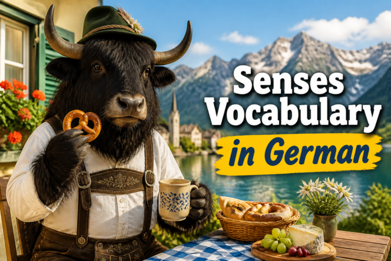 German vocabulary for the five senses