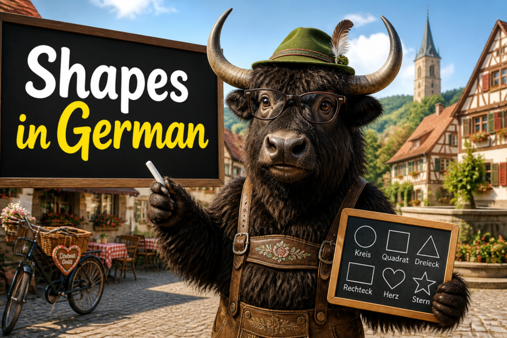 German vocabulary for common shapes