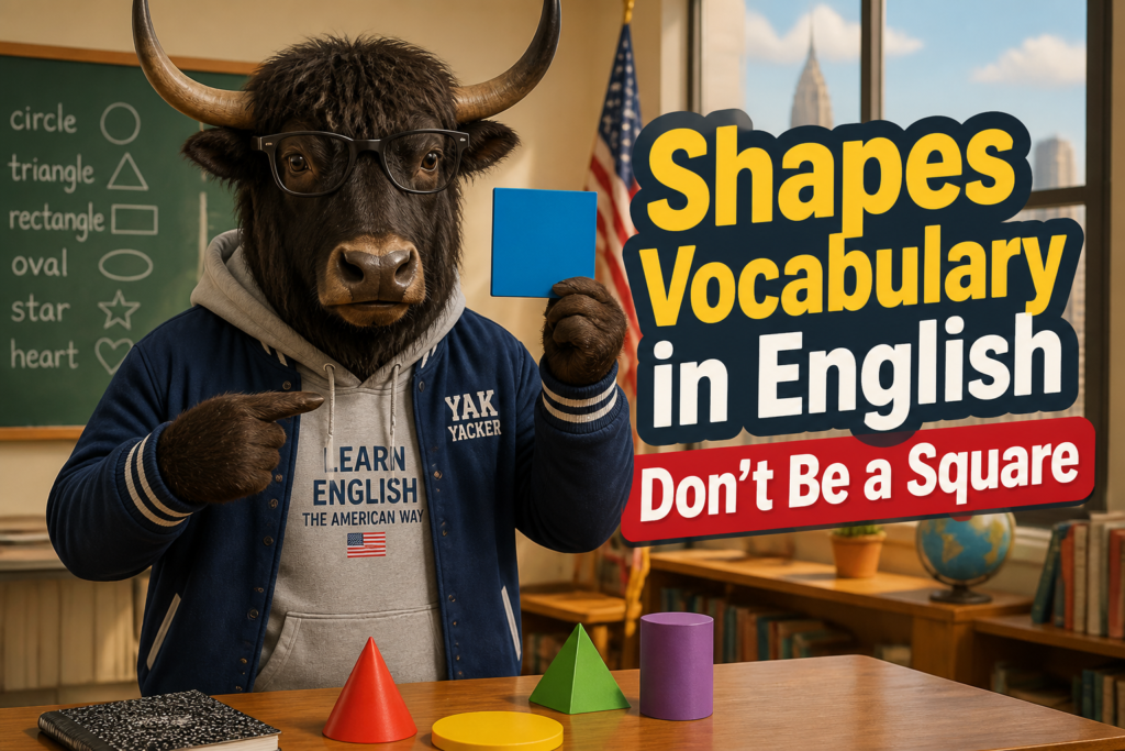 Shapes vocabulary in English
