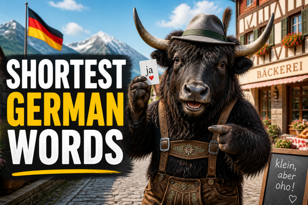 Short German words list