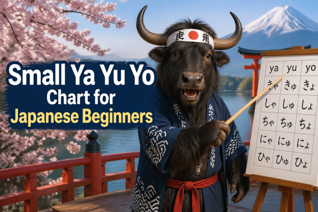 Japanese small ya yu yo chart