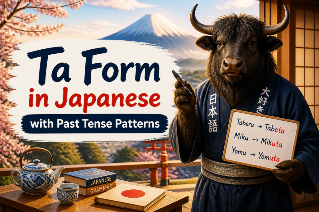 Japanese ta form chart