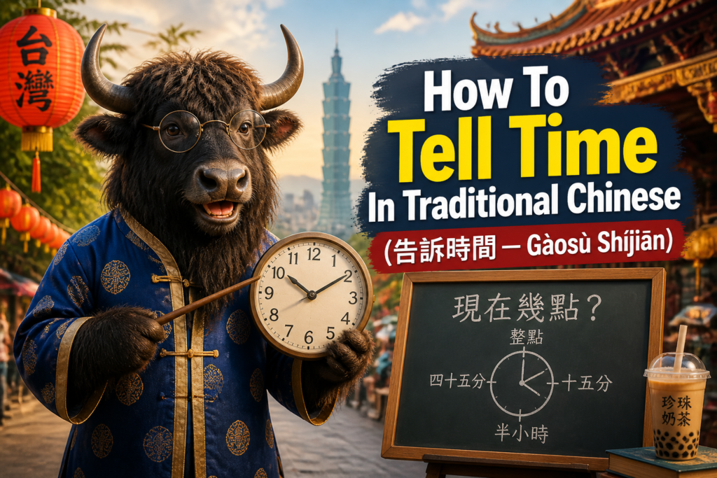 How to tell time in Traditional Chinese
