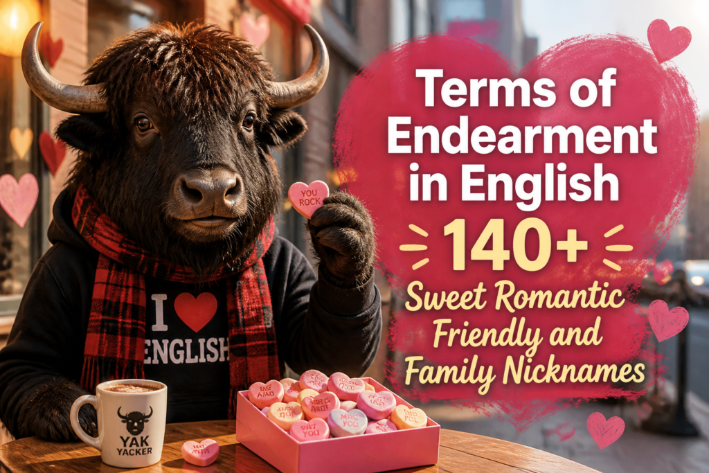 Terms of endearment in English
