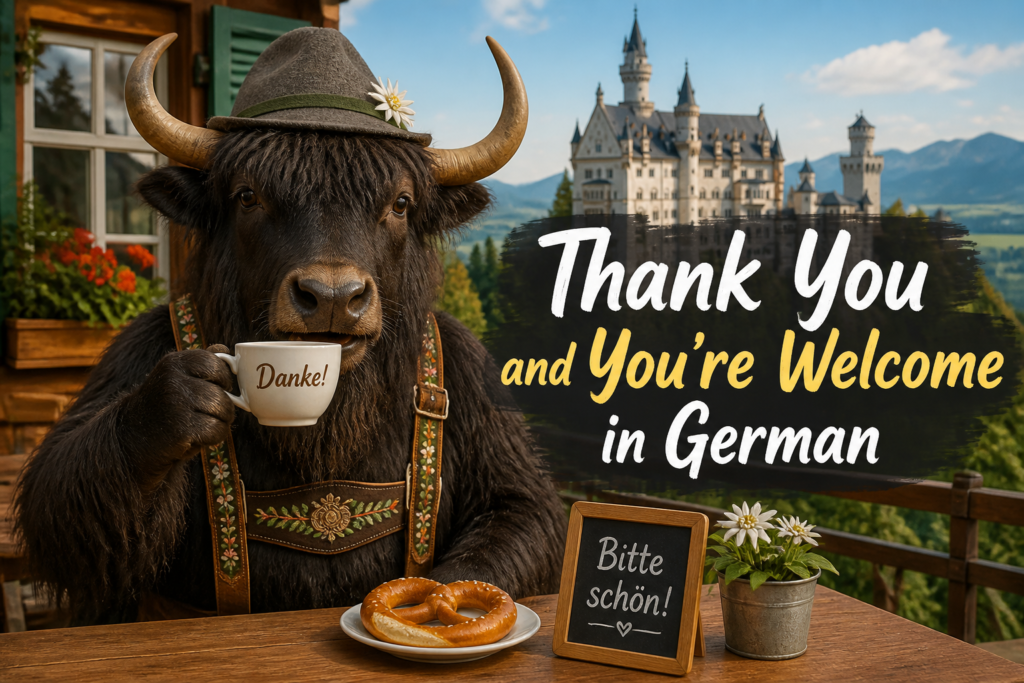 German thank you and you’re welcome phrases