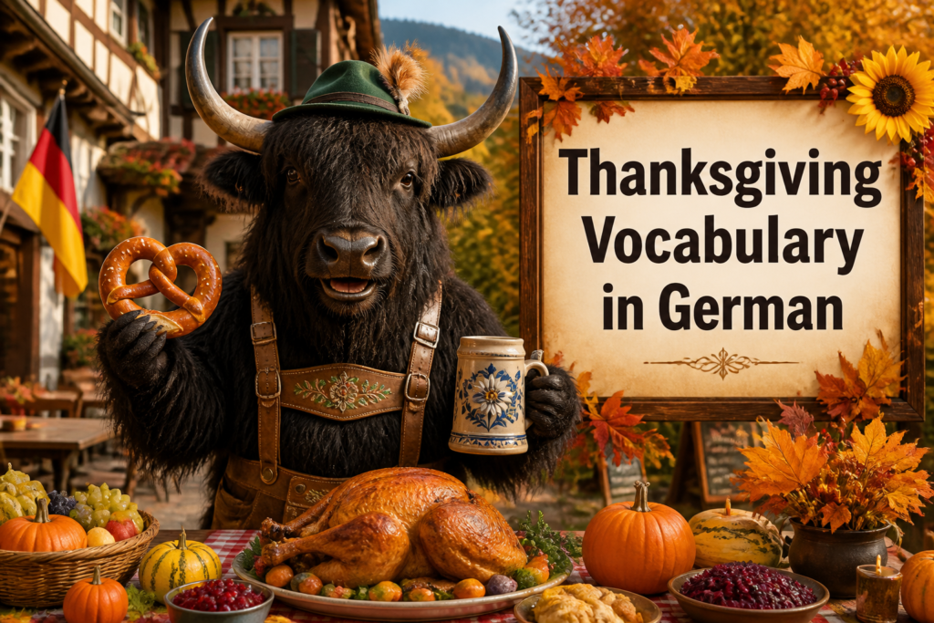 German Thanksgiving vocabulary