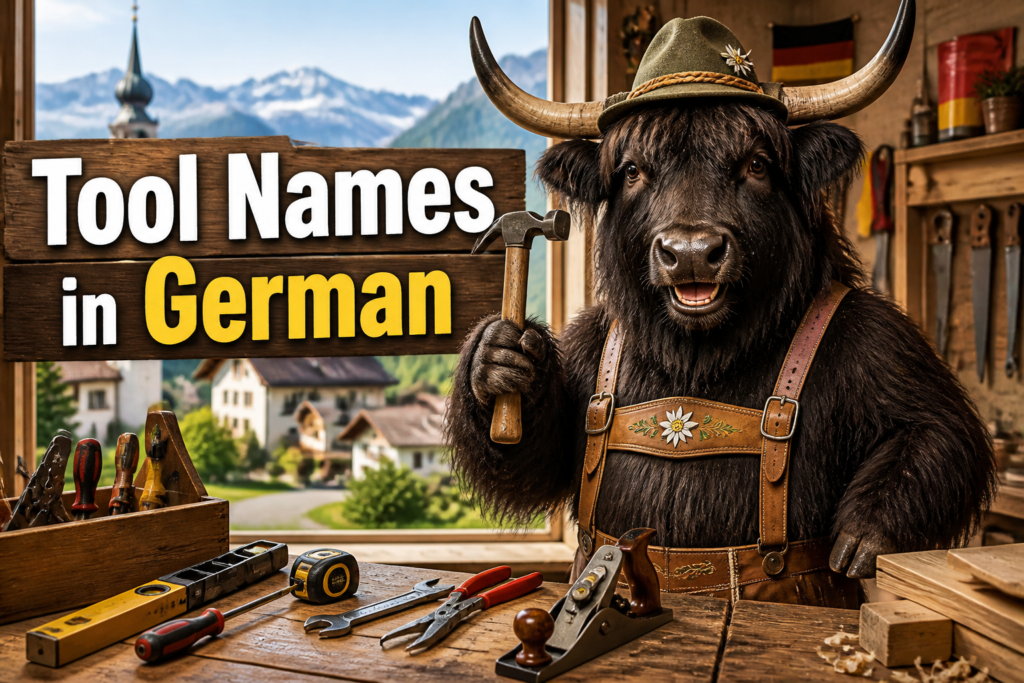 German tool names vocabulary