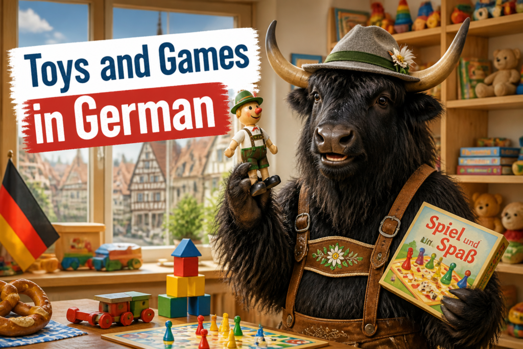 German toys and games vocabulary