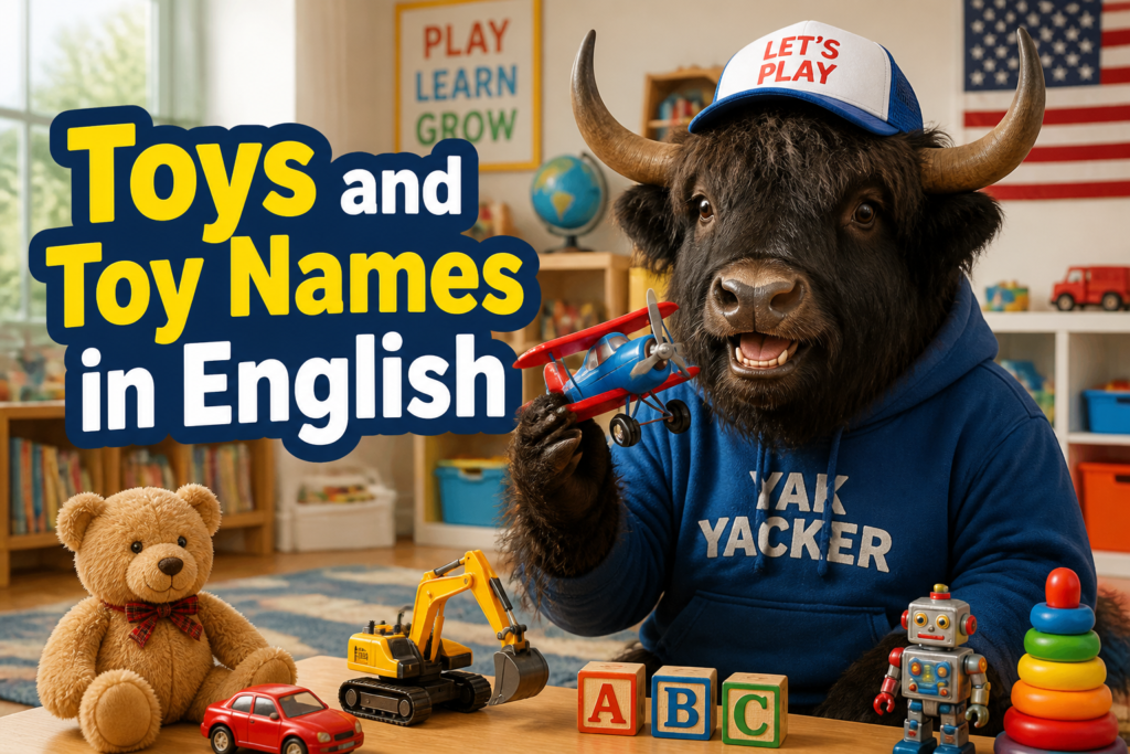 Toys and toy names in English