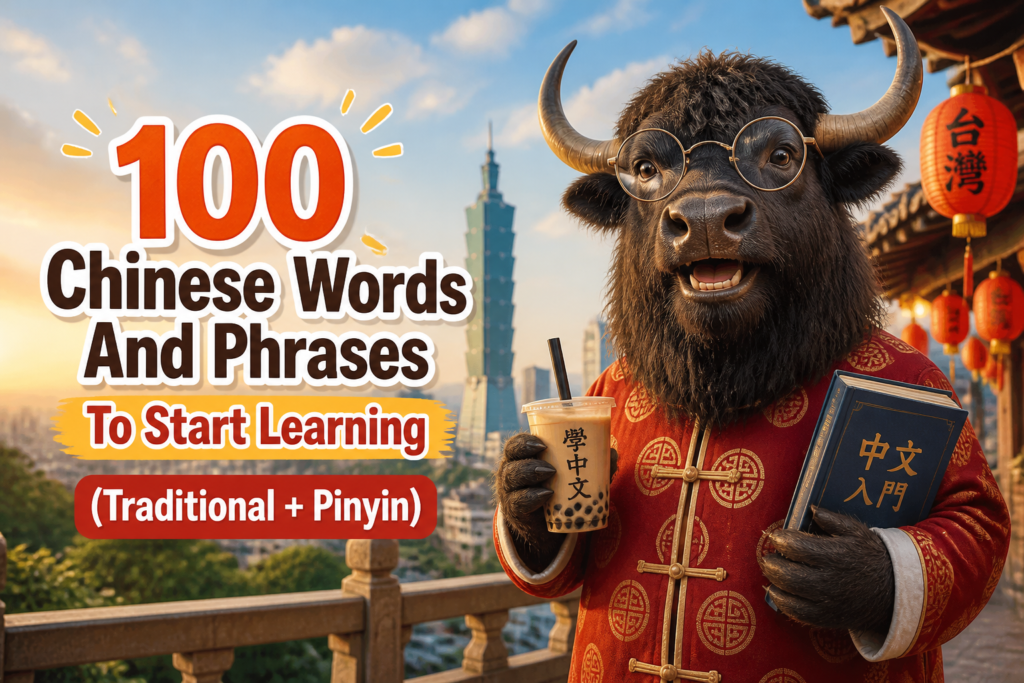 Basic Chinese words and phrases in Traditional Chinese