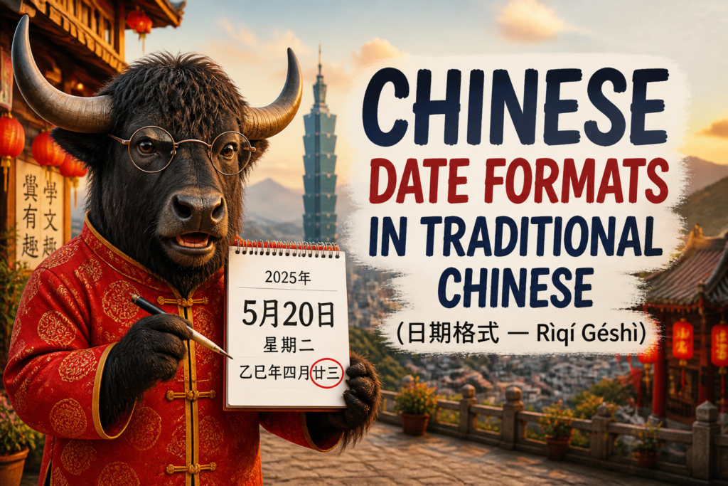Chinese date formats in Traditional Chinese