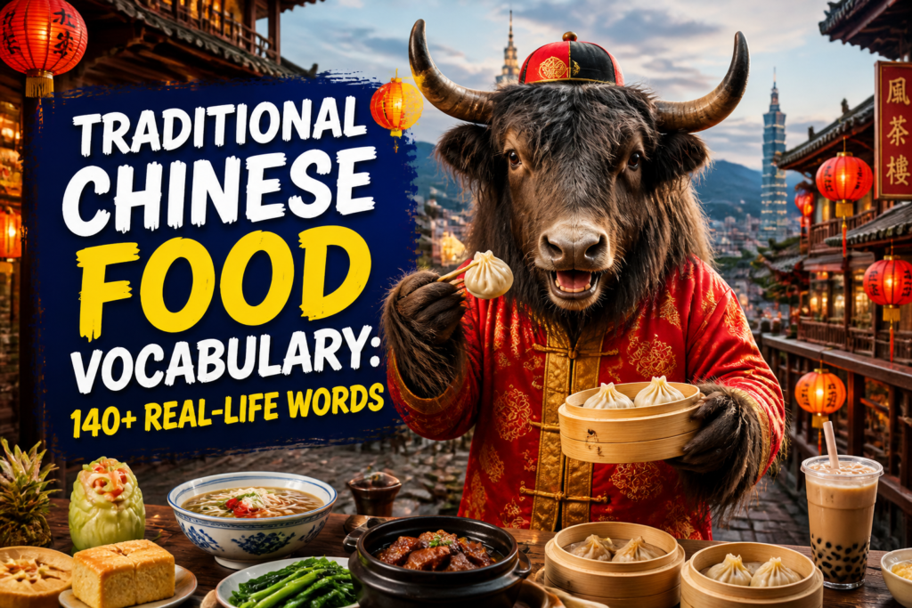 Food vocabulary in Traditional Chinese for real-life use