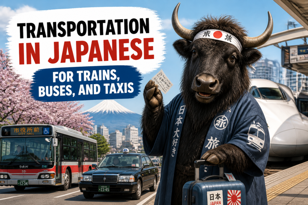 Japanese transportation vocabulary