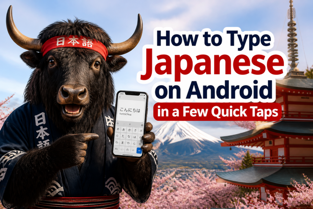 Typing Japanese on Android phone