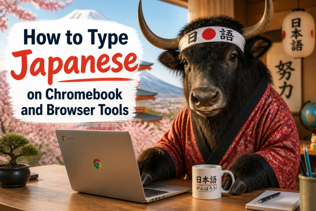 Typing Japanese on a Chromebook