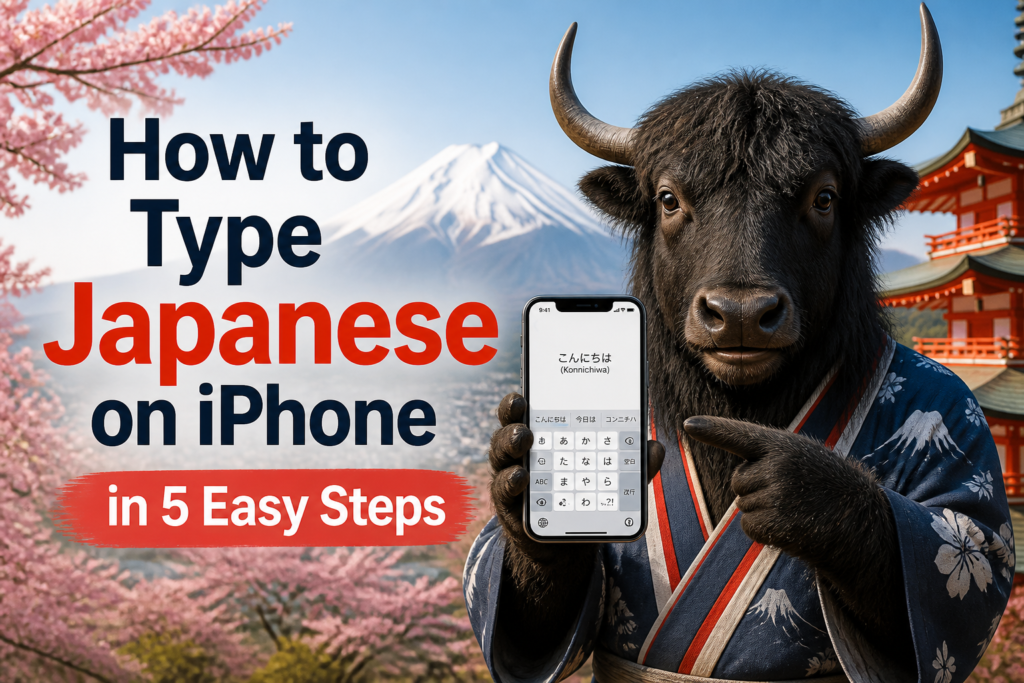 Typing Japanese on an iPhone keyboard
