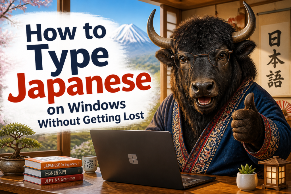 Japanese input settings on Windows laptop