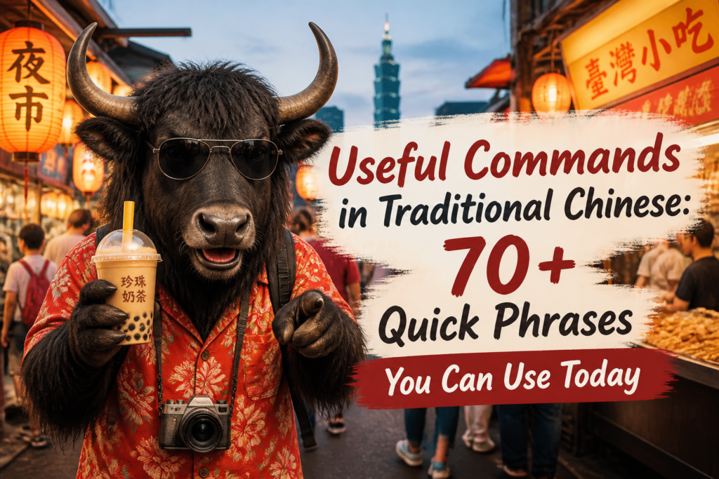 Useful commands in Traditional Chinese for daily use