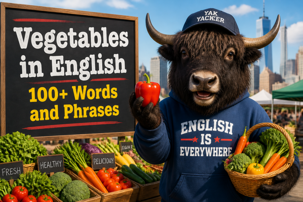 Vegetables in English vocabulary