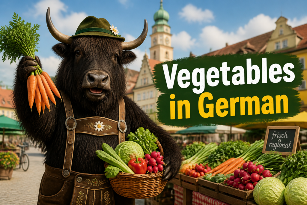 German vocabulary for vegetables