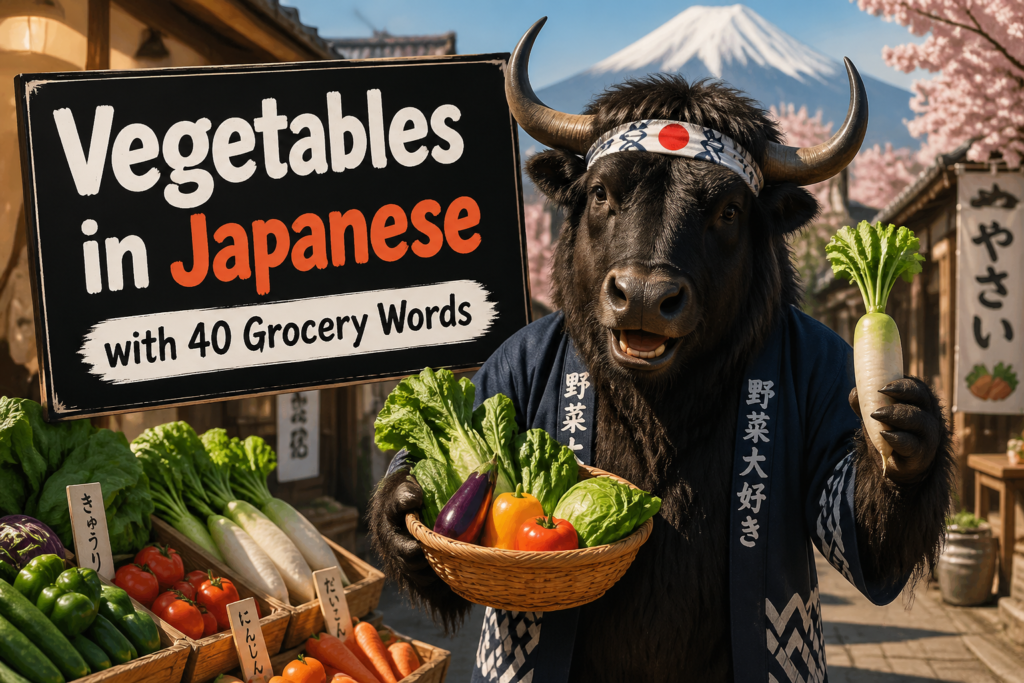 Japanese vegetable vocabulary list