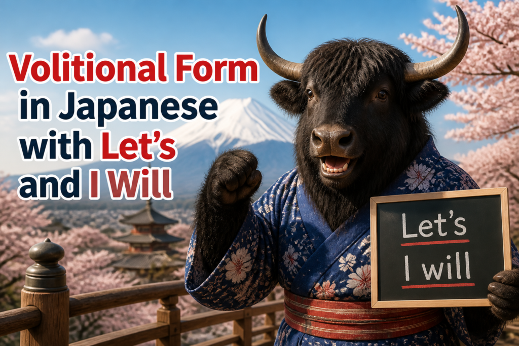 Japanese volitional form examples
