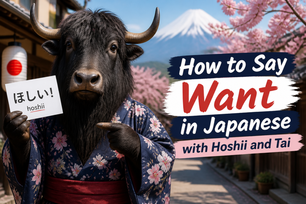 Japanese want phrase examples
