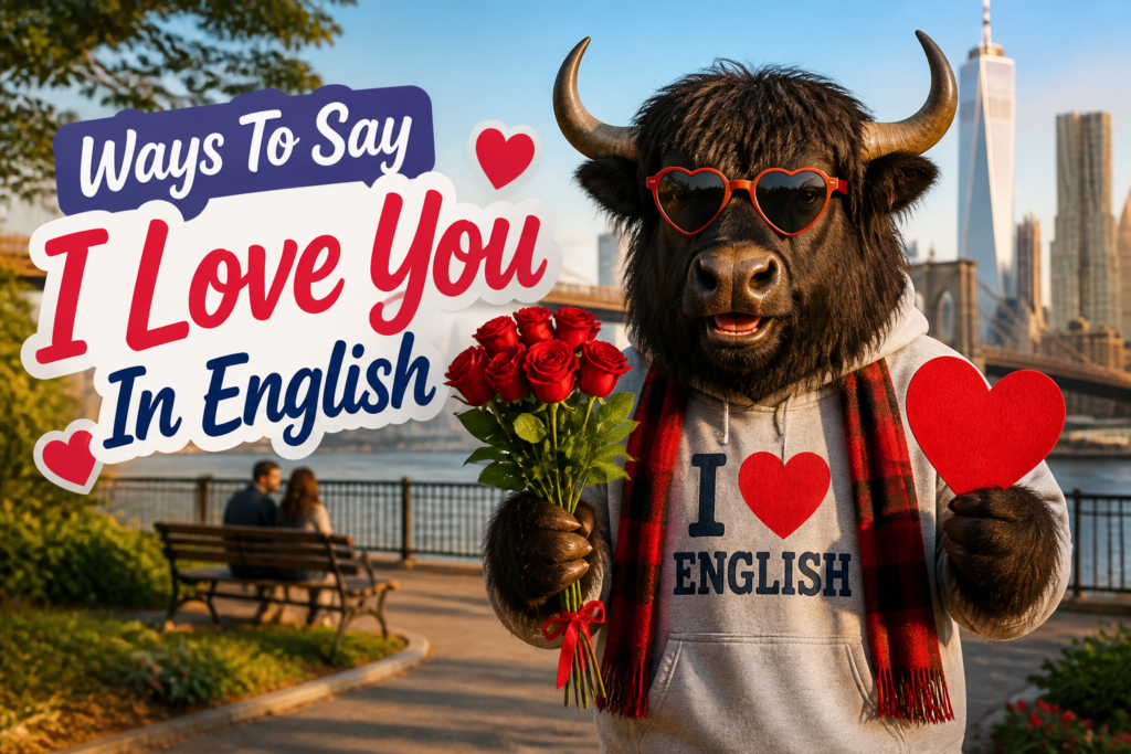 Ways to say I love you in English