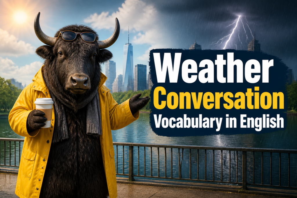 Weather conversation vocabulary in English