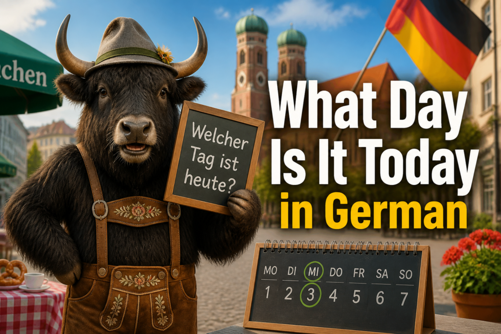 German phrase for asking the day
