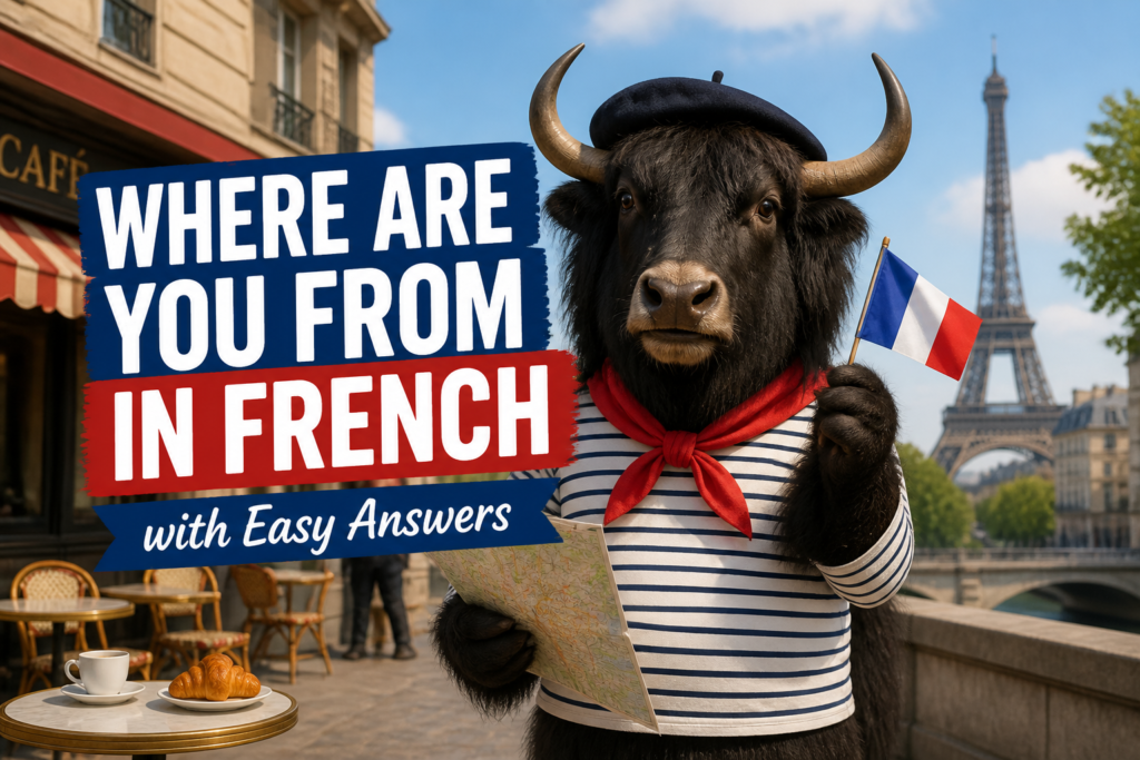 Where are you from in French