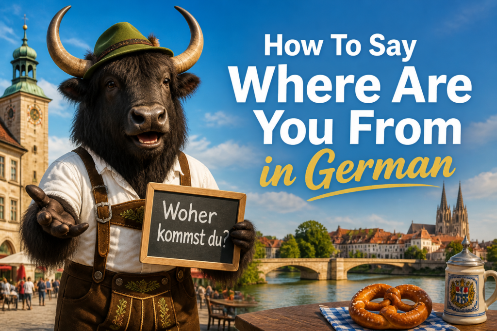 German phrase for where are you from