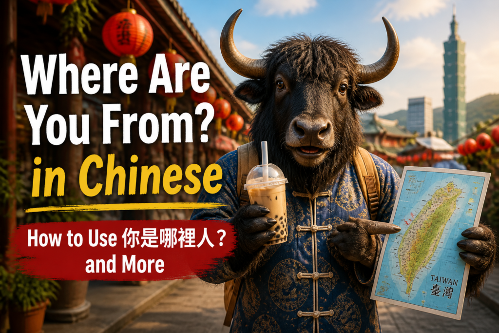 How to ask where someone is from in Traditional Chinese